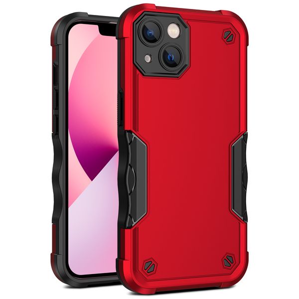 Estuches mate híbridos de doble capa a prueba de golpes para iPhone 13 14 Pro Max 12 11 XR XS X 8 7 PLUS 6S Cubiertas de teléfono Hard Armor