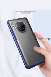 Étui de téléphone antichoc hybride mat pour iPhone 11 Pro Max XS XR X Samsung Note10 S10e Huawei P30 Lite Mate 30