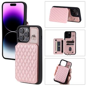 Schokbestendige telefoonhoesjes voor iPhone 15 14 13 12 11 Pro Max XR 7 8 Plus Solid Color Pu Leather Woman Style Multi Card Slots Stand Case met handband en schouderband