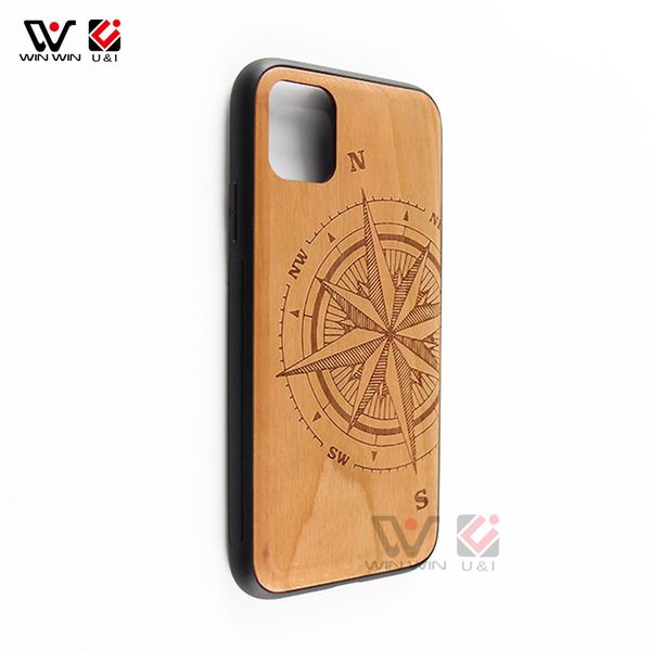 2021 Cajas de teléfono a prueba de golpes de moda para iPhone 6 7 8 Plus 11 12 Pro X XR XS Max Natural Wooden TPU Diseño personalizado Patrón antideslizante Contraportada Shell