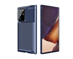 Étuis de téléphone antichoc pour Samsung Galaxy S22 Ultra S21 S20 Plus S10 S9 Note 20Ultra 20 10Plus 10 couverture arrière souple en Fiber de carbone 3082605