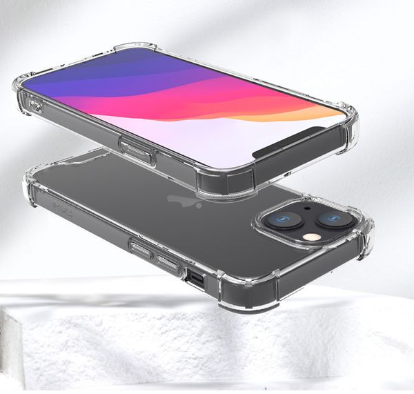 Étuis de téléphone antichoc Magsofe Étui transparent pour iPhone 15 14 13 12 11 Pro max mini XR XS X 8 7 Plus S23 S22 Ultra avec emballage de vente au détail acrylique transparent magnétique l5