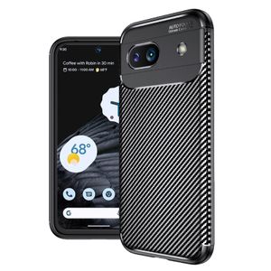 Funda suave con patrón de fibra de carbono delgada a prueba de golpes para Google Pixel 8A 8 Pro 7A 6A 7 6 4A 5A 4 XL funda protectora mate antiarañazos para teléfono