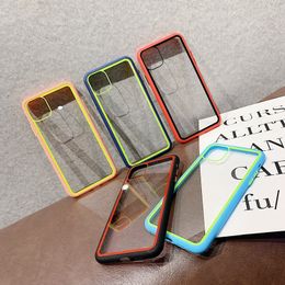 Schokbestendige Zachte Siliconen Telefoon Gevallen voor iPhone 11 Pro X XR XS MAX 7 8 Plus 11 Case Cover Transparante Beveiliging Achterkant