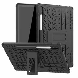 Schokbestendige Tough Armor Drop Bescherming Case Cover Kickstand voor Samsung Galaxy Tab S6 10.5 "2019 (Model SM-T860 / T865 / T867)