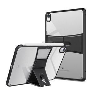 Schokbestendig TPU Acryl -transparante tablet Beschermingskoffer Shell Kids voor iPad Air Mini 6 afneembare Clear Cover
