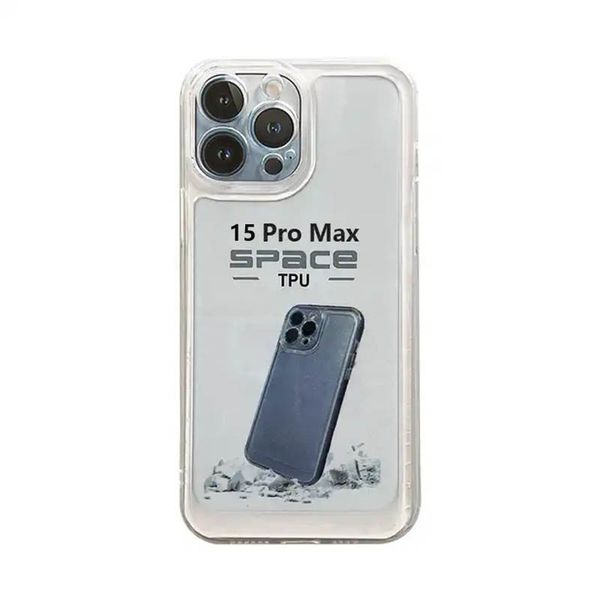 Прозрачный противоударный космический прозрачный чехол из ТПУ для мобильного телефона, чехол для iPhone 15 14 Pro Max 13 12 11, чехлы для телефонов
