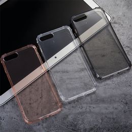 Cas de téléphone portable transparent TPU transparent antichoc cas de téléphone portable Pour Samsung Galaxy s9 plus s8 plus A8 plus 2018 A8 2018 B