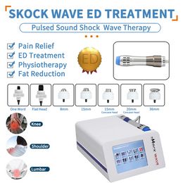 Shockwave-therapiemachine voor spier-ED-functie Ultrasone shockwave-therapiemachine voor pijnverwijdering