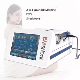 Shockwave Therapy Machine spier stimulerend EMS Russische golven fysiotherapie extracorporale apparatuur voor pijnverlichting en ED -behandeling cellulitisreductie