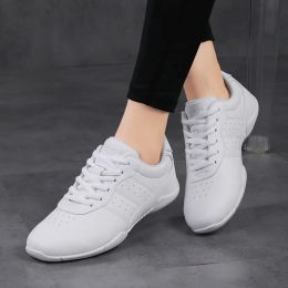 Schoen volwassen dames aerobics schoenen witte jazz dance schoenen meisjes