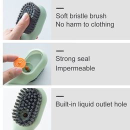 Brosse à chaussures Automatique Liquide Nettoyage en profondeur Bristles Softles Brosse de nettoyage de la blanchisserie pour l'outil de nettoyage à usage quotidien