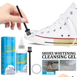 Cepillos para zapatos Nuevo 30/100 ml Zapatos blancos Gel de limpieza Limpiar manchas de zapatos Blanqueamiento Limpieza Polaco Desoxidante para zapatillas de deporte Eliminar Grito DHR5S