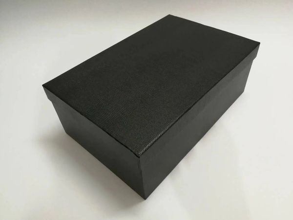 Carton de chaussures Petites couvertures supérieure et inférieure Boîte de chaussures blanches noir 0111