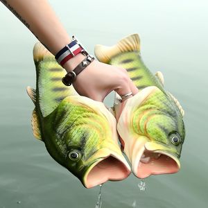 Chaussure Fish Fish Gai Slippers Famille grande taille 32-47 PVC de haute qualité Girls Summer Beach Femme Tlides 230223 174
