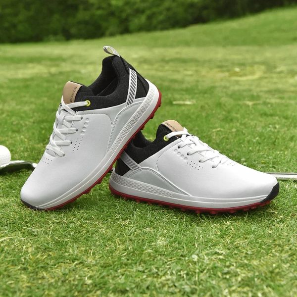 Chaussures chaussures de Golf baskets hommes professionnel imperméable golfeur Sport baskets gazon herbe extérieur confortable marche Golf chaussures