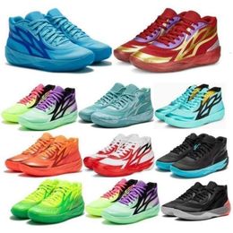 Chaussure Lamelo Hommes Ball Mb 2 Chaussures de basket-ball Mb.02 02 Honeycomb Phoenix Phenom Flare Nouvel An lunaire Jade Orange 2024 s Baskets