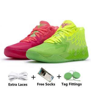 Chaussure OG Lamelo Ball 1 20 Mb01 Hommes Chaussures de basket-ball Sneaker Noir Blast Buzz Lo Ufo Pas d'ici Queen City Rick et Morty Rock Ridge Rouge