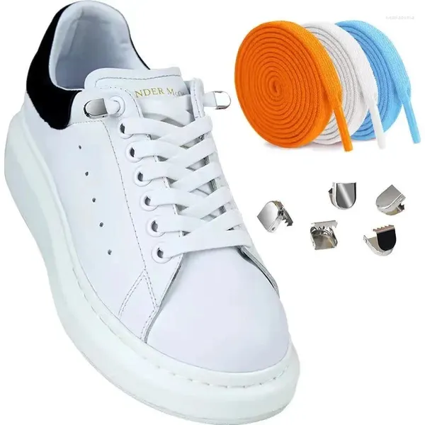 Pièces de chaussures 1 paire sans lie lacets lacets élastiques sneakers de loisirs extérieurs