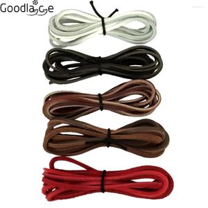 Piezas de zapato 1 PC de cordones de cuero Rawhide 1/8 