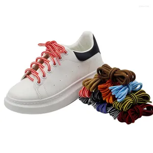 Pièces de chaussures 12 couleurs Polyester anti-skidding lacets extérieurs 0,45 cm de largeur alpinal milléennering two-tons shoestrings pour bottes