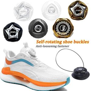 Schoenonderdelen 1Pair Automatische veters Sneakers Metal Draad Swivel Buckle Shoelaces Quick Lock No Tie Kids/volwassen sport shoestrings