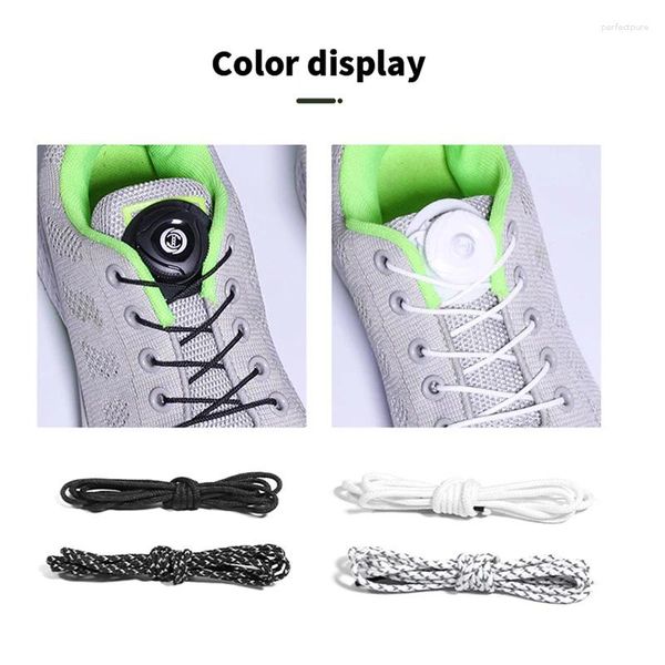 Pièces de chaussures 1pair Sneaker Shoelaces Elastic No Tie Laces Stretch Lock Creative Lazy Lezy Rubber Rubber Shoelace Shoestrings