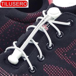 Pièces de chaussures 2024 Fashion No Tie Shoelace Locking Laces Elastic Kids Adult baskets Adultes CHOELACES RAPIDE LAZY LAZY