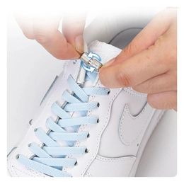Pièces de chaussures 24 couleurs lancers élastiques pour baskets lacets plats sans liens