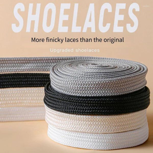 Pièces de chaussures 4pair Double Lacets Sneakers décontractés Shoelaces Corde à corde de qualité pour chaussures 100/120/140/160 cm Accessoires