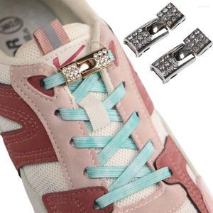 Pièces de chaussures 8 Couleurs Tendance Tie-dye Diamond sans cravate Shoelaces Elastic Sneasher Lace extérieur loisir plat Shoelace Kid Adulte