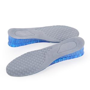 Schoenonderdelen accessoires 1 paar dubbele laag siliconen inlegzolen comfortabele unisex dames mannen gel lifthoogte vergroten hakinzetkussen 230818