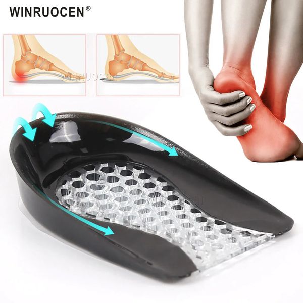 Pièces de chaussures Accessoires 1 paire de semelles intérieures en gel silicone hommes femmes talon coussin semelles semelles soulager la douleur au pied éperon support pad inserts à talons hauts 231025