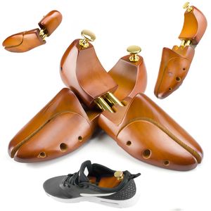 Shoe Parts Accessories 1 paire Guger-tree embauchoirs réglables en bois massif bouton de Support de chaussure pour hommes façonnage de chaussure civière de soin de chaussure pour femme Shaper 230320