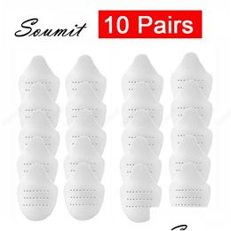 Pièces de chaussures Accessoires 10 paires de supports pour Sneaker Anti-pli Ball S Head Guard Stretcher Toe Cap Support Anti-rides Protector Whole