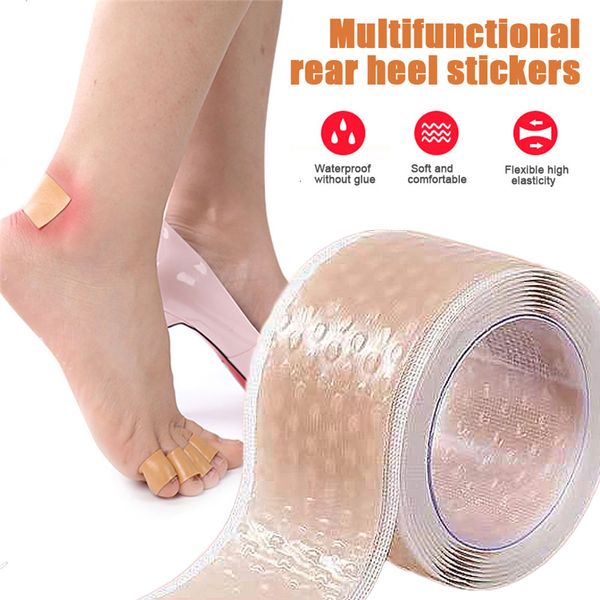 Pièces de chaussures Accessoires 100 cm Gel Talon Protecteur Pied Patchs Adhésifs Blister Pads Doublure Chaussures Autocollants Soulagement De La Douleur Plâtre Soins Coussin Grip 230823