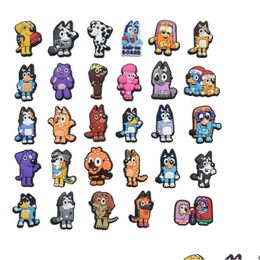 Schoen Onderdelen Accessoires 100 Stuks Cartoon Anime Jongens Meisjes Schoenen Accessoires Pvc Tuin Schoen Decoraties Fit Klomp Jibz Charm Bir serie Willekeurig
