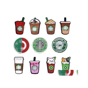 Pièces de chaussures Accessoires 11Pddwholesale 2021 Beverage Star Bucks Coffee Croc Charms Pvc Caoutchouc Lace Charm Accessoire Drop Delivery Sho