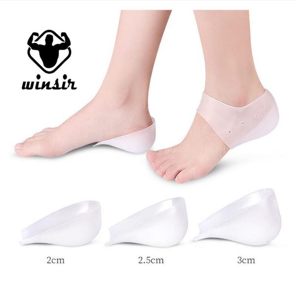 Pièces de chaussures Accessoires 17CM Unisexe Invisible Hauteur Levage Augmenter Silicone Semelles Élastiques Chaussures Talon Pad Protection Des Pieds Hommes Femmes Coussin Caché 230818