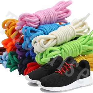 Pièces de chaussures Accessoires 1 paire de lacets ronds solides classiques Lacets en polyester durables Lacets de bottes Lacets de baskets pour enfants et adultes 231031