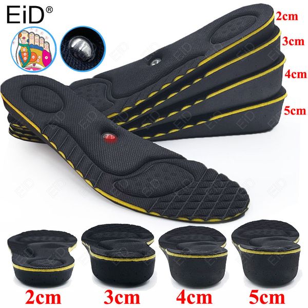 Pièces de chaussures Accessoires 2-5cm Support de voûte plantaire magnétique Augmentation de la hauteur Semelle intérieure Coussin invisible Hauteur Ascenseur Coupe libre Insertion du talon de la chaussure Support plus grand Coussinet de pied 221123