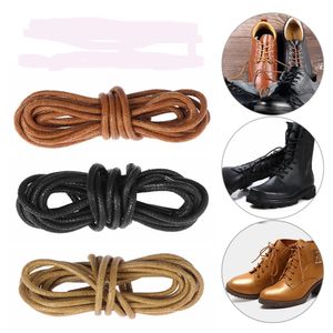 Pièces de chaussures accessoires 2 paires 708090100cm lacets ronds cirés unisexe en cuir chaussures habillées bottes lacets cordes cordon 231124