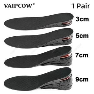 Schoenonderdelen Accessoires 3 9cm Invisible Hoogte Verhoog Insole Cushion Verstelbare hiel Inlegzolen Plaats grotere ondersteuning absorbant voetkussen 230414