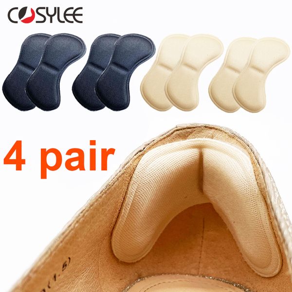 Pièces de chaussures Accessoires 4 paires talons intérieurs PACTS PACT DOURNE SELAGE ANTISWEAR CUSHION PETS CADRE PROTECTEUR ADHESIVE BACK Sticker Shoes Insert Insert Sole 230817