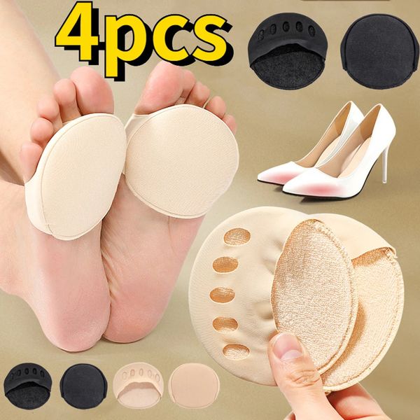 Accesorios de piezas de zapatos 468 piezas Almohadillas de antepié de cinco dedos para mujeres Tacones altos Medias plantillas Cuidado del dolor de pies Absorbe los calcetines de choque Almohadilla del dedo del pie Masaje 231030