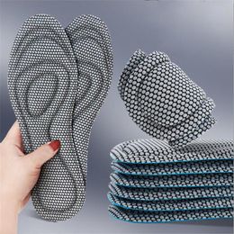 Schoenonderdelen Accessoires 4D Memory Foam orthopedische inlegzolen voor schoenen Nano Antibacteriële deodorisatie Zweetabsorptie Insert Sport Running Pads 230823