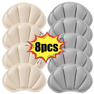 Pièces de chaussures Accessoires 4 paires de semelles intérieures coussinets de talon légers pour chaussures de sport réglable taille mignonne autocollant arrière anti-usure pieds coussin semelle intérieure 231030