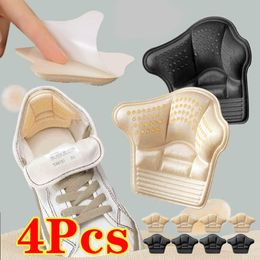 Pièces de chaussures Accessoires 4pcs Stickers Heel Protecteurs Sneaker Sneaker rétrécissant Taille des semelles intimes Tampons de pieds ajustez les inserts de coussin élevé 230812