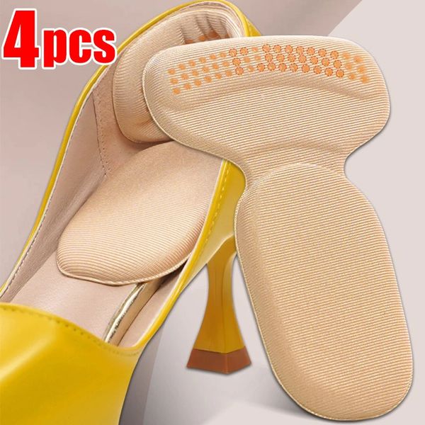 Accessoires de pièces de chaussures 4 pièces autocollants de talon demi-semelles pour femmes coussinet de pied sport talons hauts autocollant arrière soulagement de la douleur protecteur semelle intérieure 231030