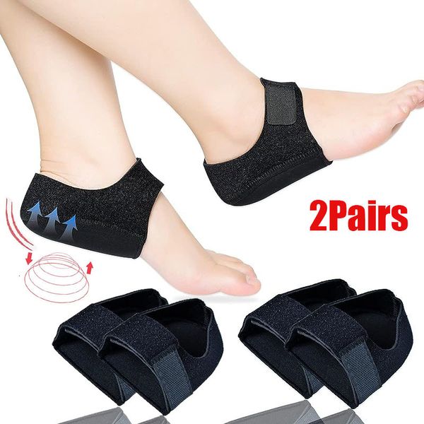 Accessoires de pièces de chaussures 4 pièces fasciite plantaire talon chaussettes coussinets élastiques anti-fissures pour tendinite d'achille callosités éperons pieds fissurés soulagement de la douleur 230807